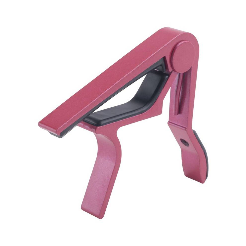 Clamp Key Trigger Capo för Akustisk Elektrisk Klassisk Gitarr (Rosa)