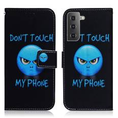 Samsung Galaxy S22 Plus 5G - Læder cover / pung - Printet Design - Don´t Touch My Phone