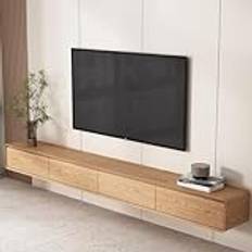 Flytande TV-bänk Väggmonterat Nöjescenter Stor förvarings-TV-bänk för vardagsrum 240cm