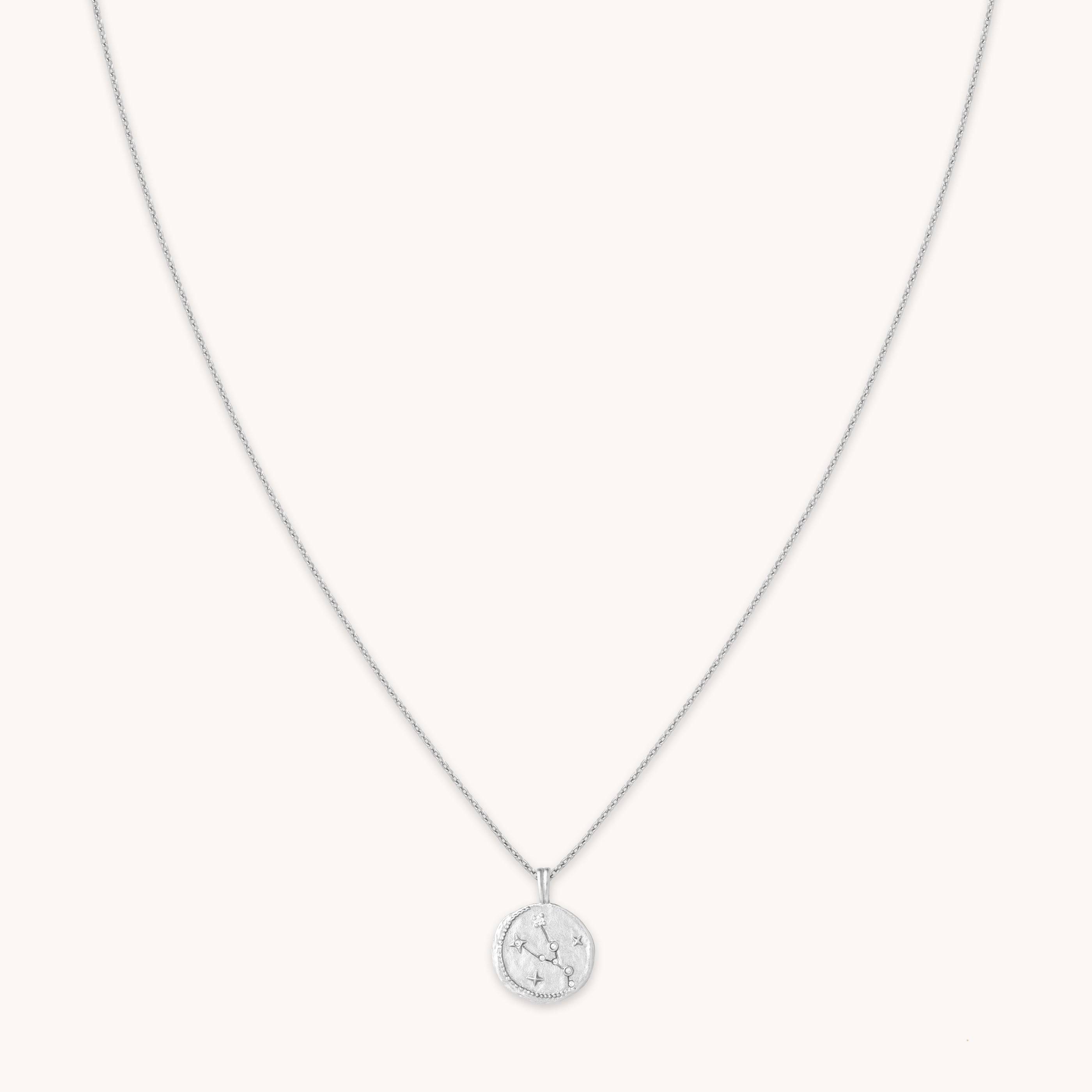 Taurus Zodiac Pendant Necklace in Silver | Jewellery by Astrid & Miyu