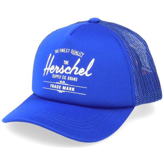 Herschel - Blå trucker Keps - Baby Whaler Mesh 6-18 Months Blue Trucker @ Hatstore