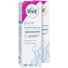 Veet Pure Sensitive Hårborttagningskräm för känslig hud 2 x 100 ml.