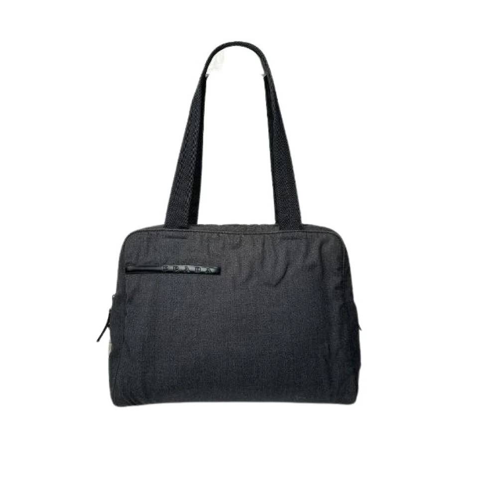 Prada Vintage Pre-owned Vintage Skuldertaske - Vintage - Dame - Sort - ONE SIZE - Uld