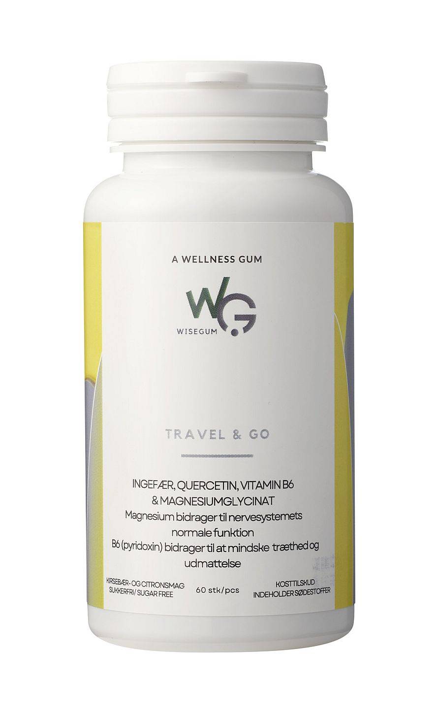 WiseGum Travel & Go 60 stk
