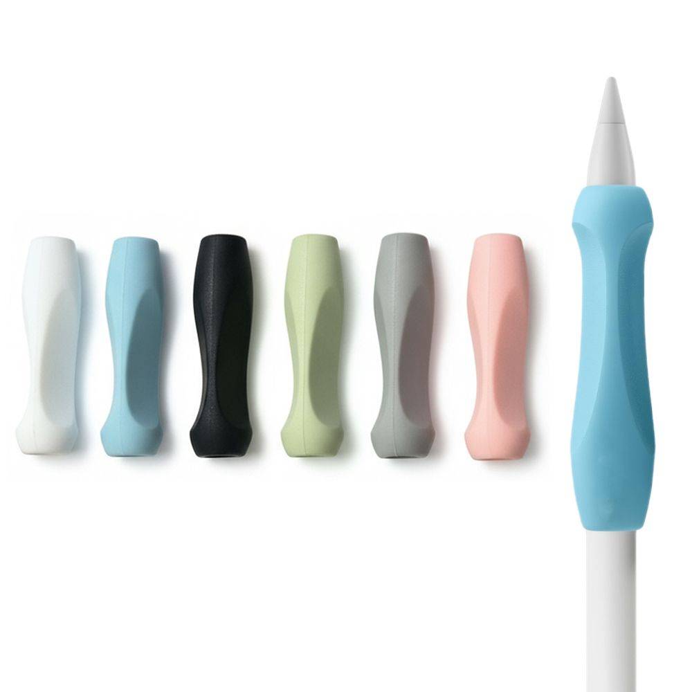 Ergonomic Pen Grip Holder Stylus Grip Case for Apple Pencil 1st 2nd Gen USB‑C Pro Drawing Writing grön
