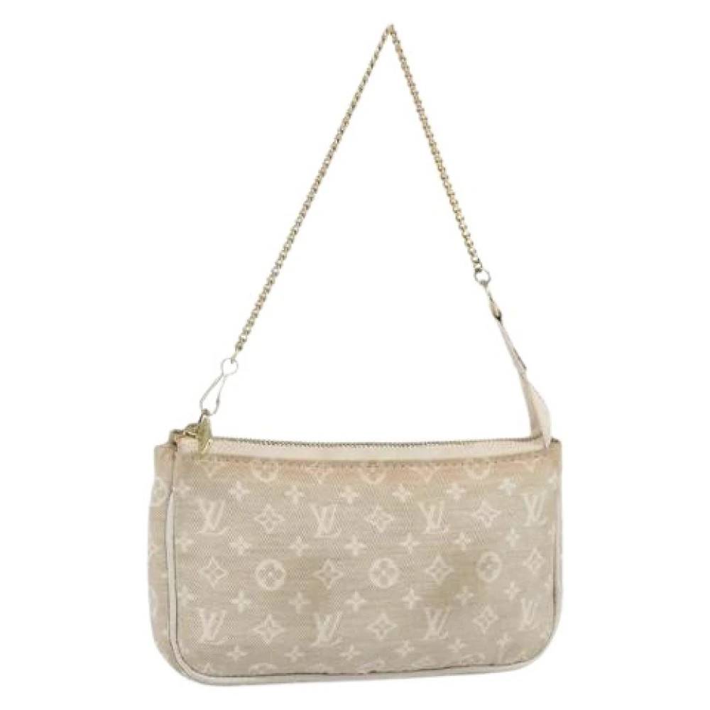 Louis Vuitton Vintage Pre-owned Canvas Skuldertaske - Vintage - Dame - Beige - ONE SIZE - Uld