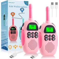 Walkie Talkies til Børn, 2 Pak Genopladelige Børne Walkie Talkies, ZQKLA