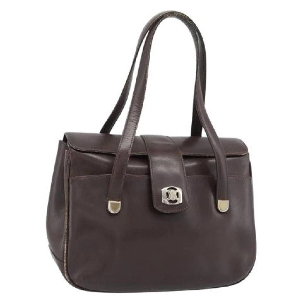 Celine Vintage Pre-owned Vintage Håndtaske - Vintage - Dame - Brun - ONE SIZE - Uld