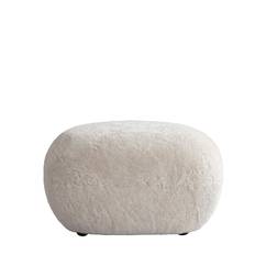101 Copenhagen - Toe Ottoman Fotpall Sheepskin Sandshell 60x45 från Sleepo - Beige ((LxBxH): 60 x 45 x 37 cm)