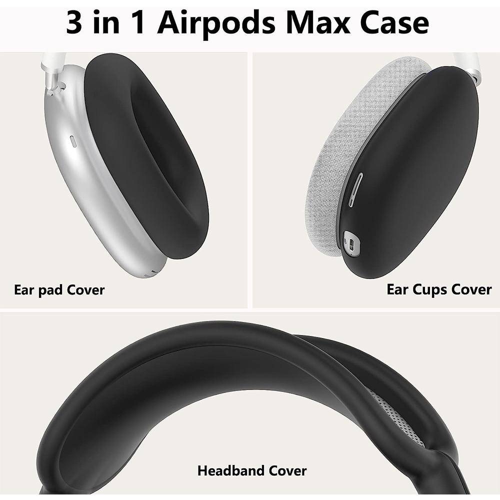 New Silicone Case Cover for AirPods Max Ear Pad Cover/Ear Cups Cover/Headband Max