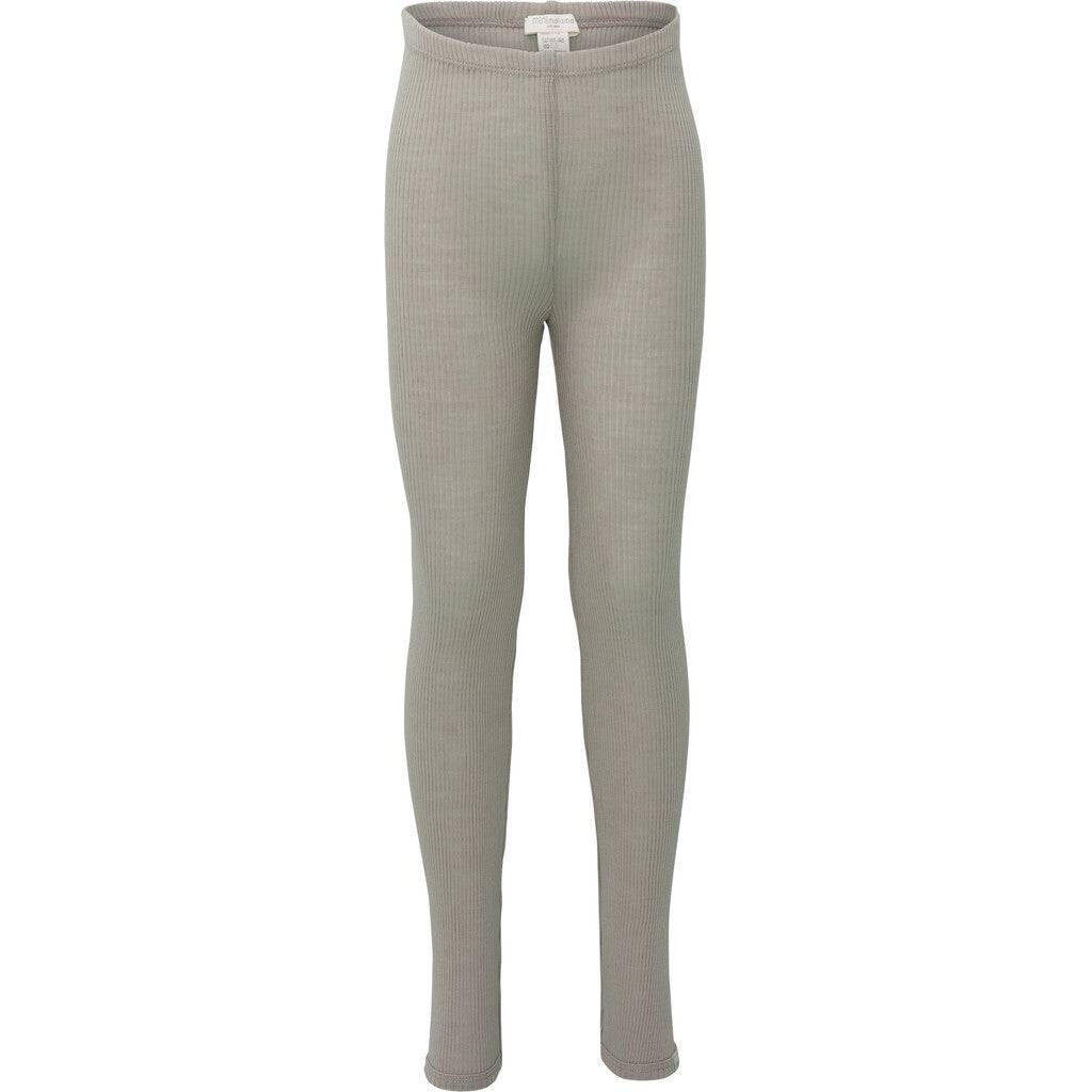 Arona - Children's merino wool leggings - Winter Fog - 12-14 years
