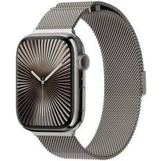 SwitchEasy Mesh Stainless Steel Loop (Watch 42/41/40/38mm) - Ljusgrå