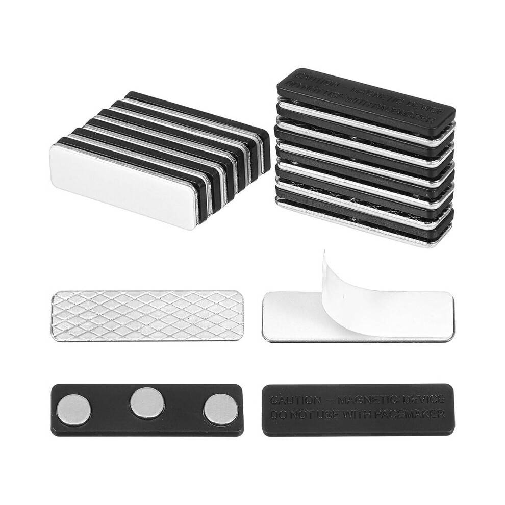 24 Pair Curtain Magnets Closure, Magnetic Curtain Clips with Adhesive for Blackout Blind Accessory for Window Blinds