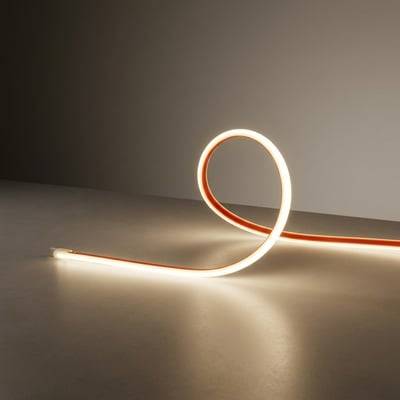 Badeværelses strip, 1 meter, vandtæt, 24V DC, COB LED, 2 meter ledning, varm kulør