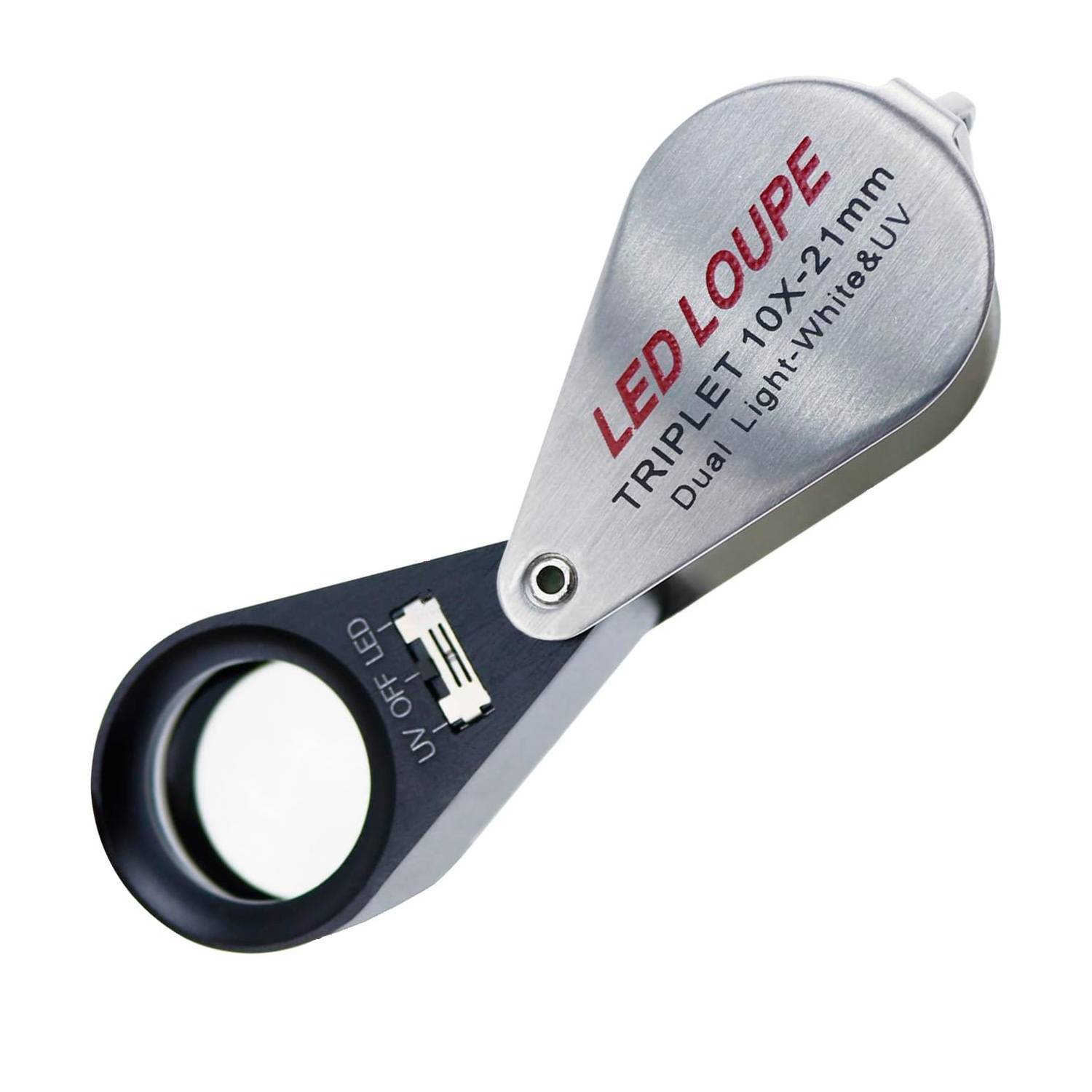 DOF BirdLife 10X 21mm Triplet LED lup med lys