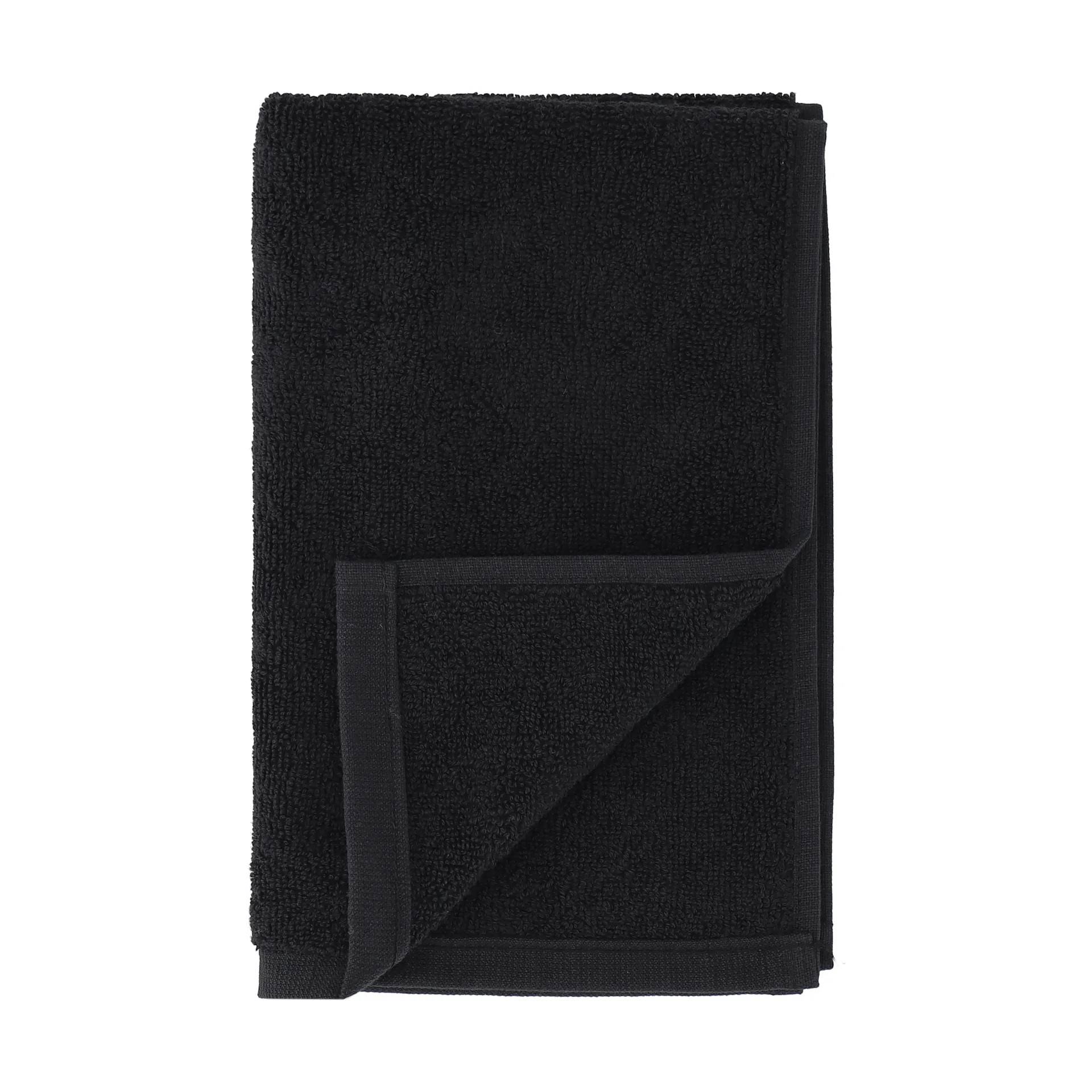Scandi Living Drift handduk 30x50 cm Svart - Vit