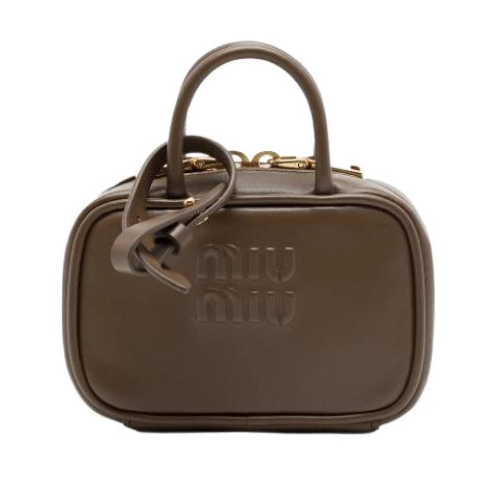 Miu Miu Pre-owned Pre-owned Softy Beau Satchel Bag - Vintage - Dame - Brun - ONE SIZE - Læder