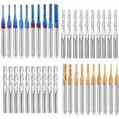 10/40 st pinnfräs gravyr bits set 3.175mm skaft cnc fräs bits kulnos pinnfräs pcb fräs hårdmetall fräsverktyg