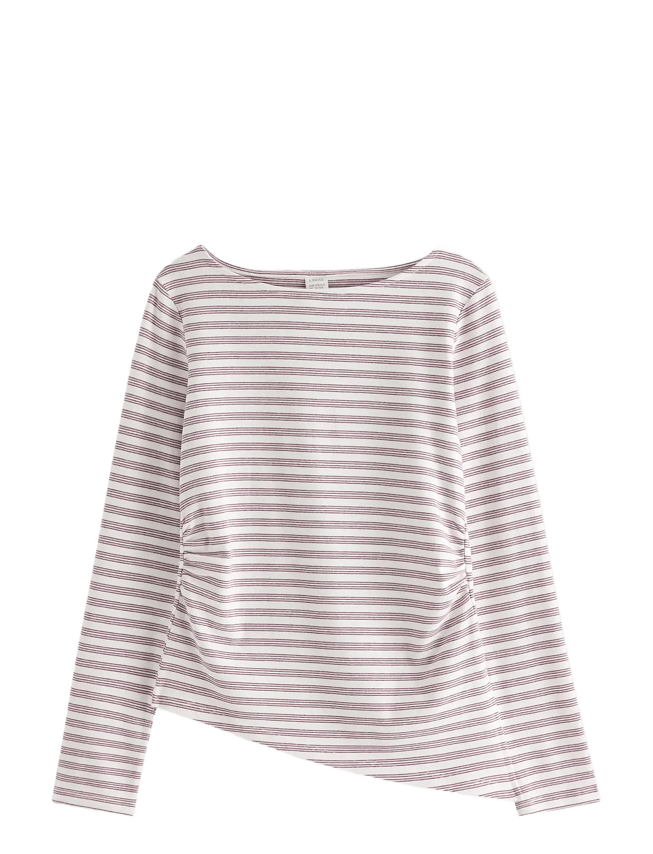 Lindex Long-Sleeved Top With Gatherings - White - 128
