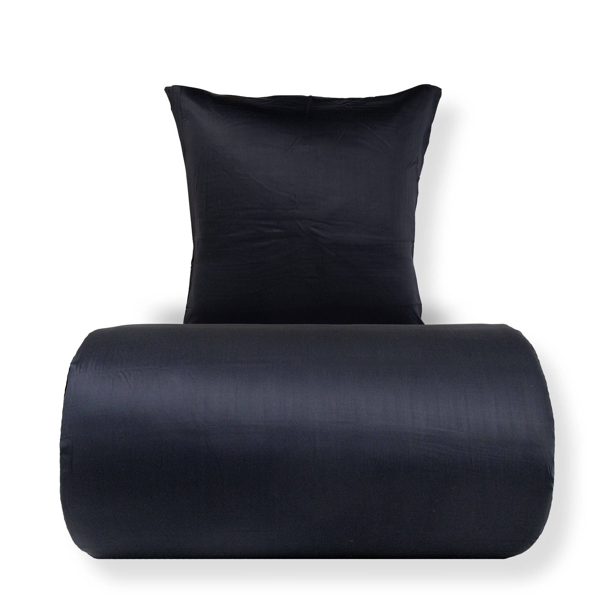 Bambus dobbelt sengetøj 240x220 cm - 100% bambus - Sort