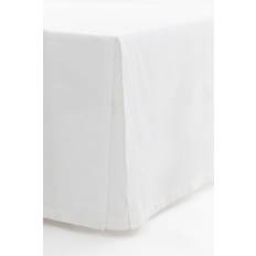H&M Home - Dubbel sängkappa i linmix - Vit - size: 160x200 (160x200)