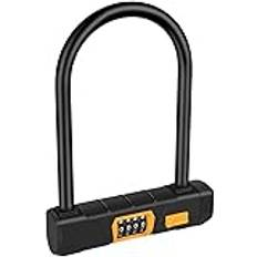 bike lock with key anti theft Bicycle Lock Coded Lock Bicycle Lock 4 Digit Number Code Password Combination Padlock Lock For Motorcycle Scooter