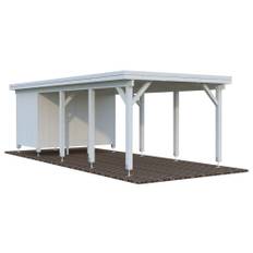 Carport, Karl, 23,1 m², hvid