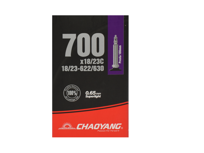 Chaoyang Superlight Cykelslange 700x18/23C, 100mm Racerventil