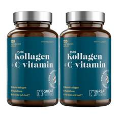 Great Essentials Pure Kollagen + C-vitamin Ekonomipack 2x120k