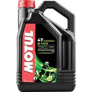 Motul 5100 4T Del Syntetisk Motorolie - 4L 15W-50