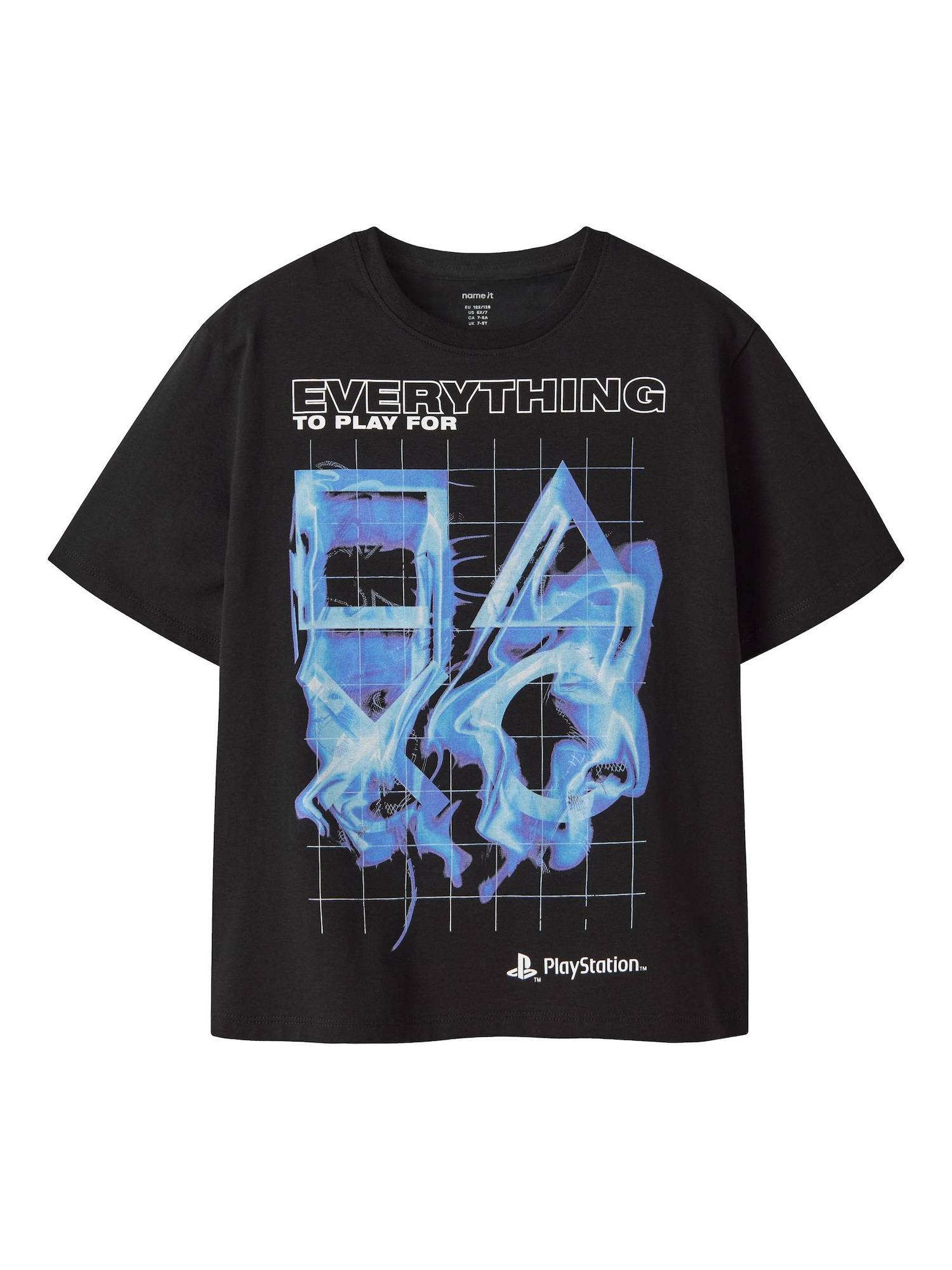 NAME IT Shirts 'NKMPlayStation'  lyseblå / lyselilla / sort / hvid