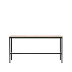 Muuto Base High barbord oak, svart stativ, plywoodkant, b50 l190 h95 - Beige