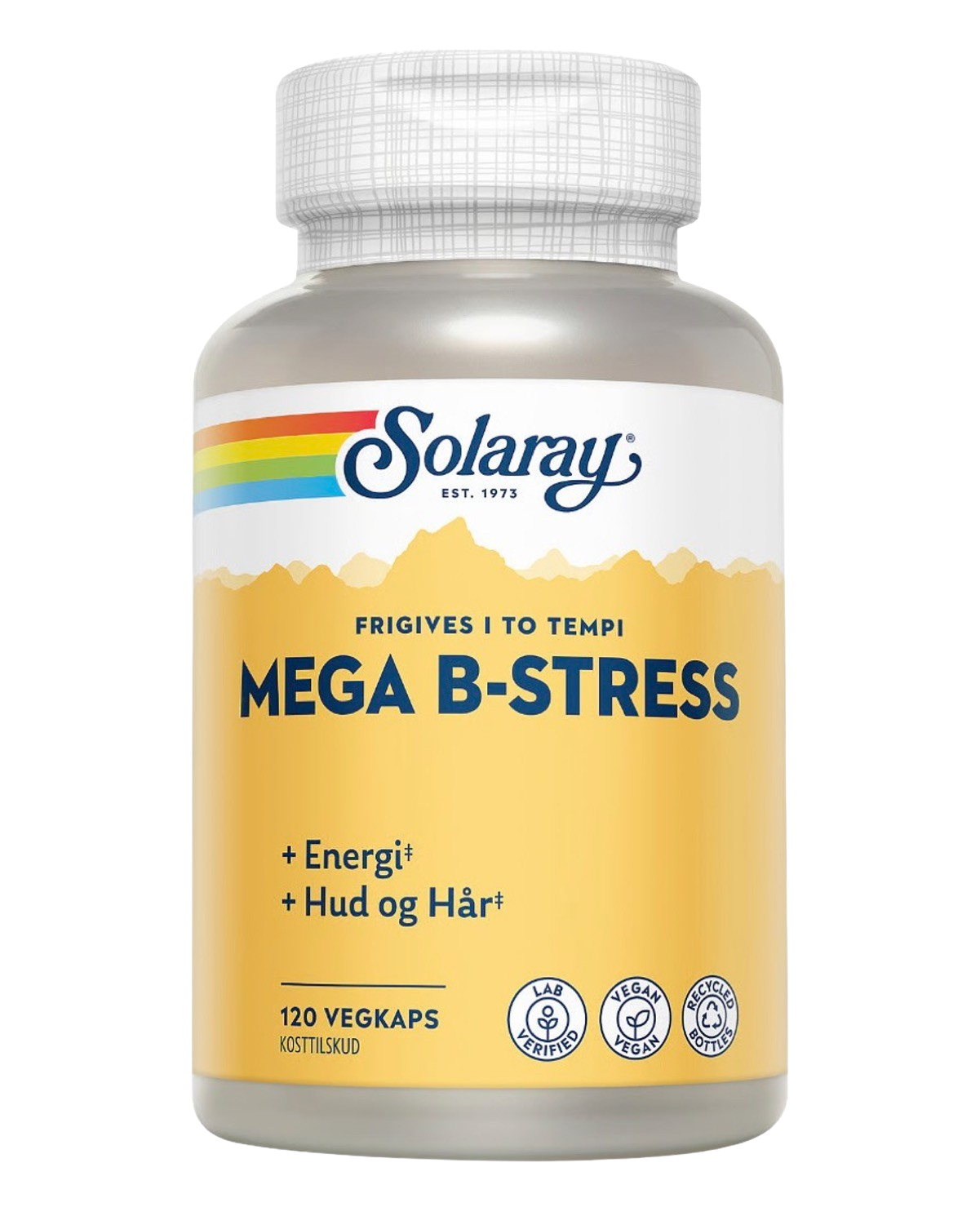 Solaray Mega B-Stress (120 Vegkaps) - 120 kapsler