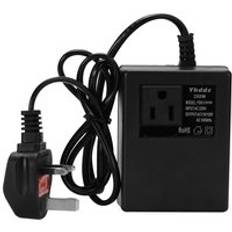 300w/200w 220v to 110v växelströmtransformator omvandlare eu / uk / us-adapter
