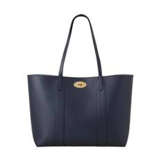 Mulberry, Taske, Dame, Blå, ONE SIZE, Uld, Navy Bayswater Tote - Klassisk Stil