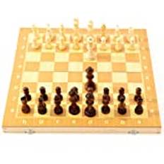 Schaakset Chess Set Folding Chess Set Box Compact Cofactible Magnetic Crafted Chess Pieces Crafted Chesspiece Chess Board Game Set 2 Extra Queens Storage Bag Houten bordspel