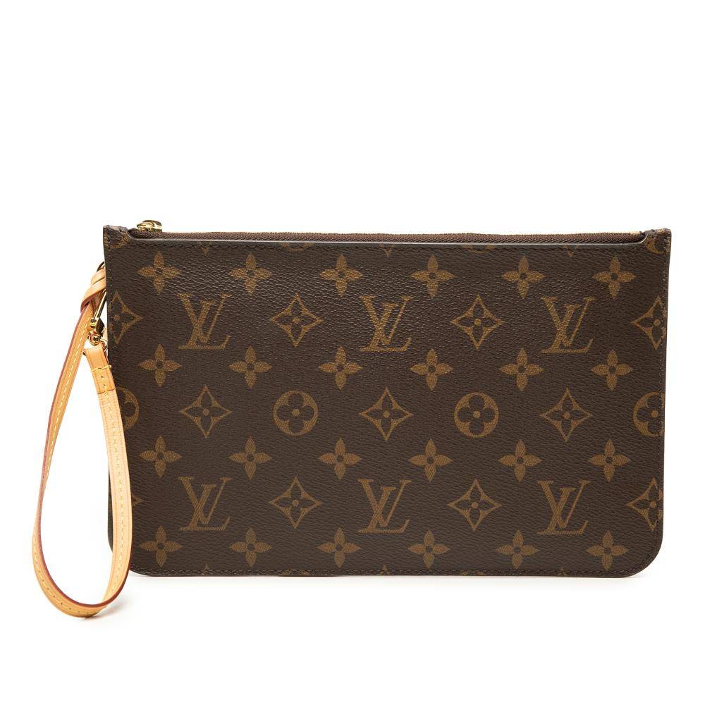 Louis Vuitton Vintage Pouch Stl. - Necessär Från Magasin - Brown (L 15cm x W 24.50cm x D 0.50cm)