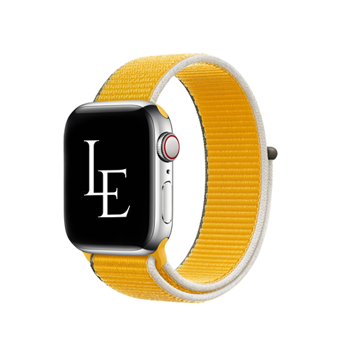 Apple Watch (42/44/SE/45/46/49mm) - L'Empiri™ Sport+ Nylon Velcro Rem - Gul
