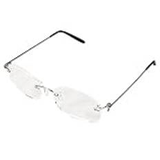 Guindxan Unisex flexibla ramlösa läsglasögon ljusglasögon 2.00 med fodral