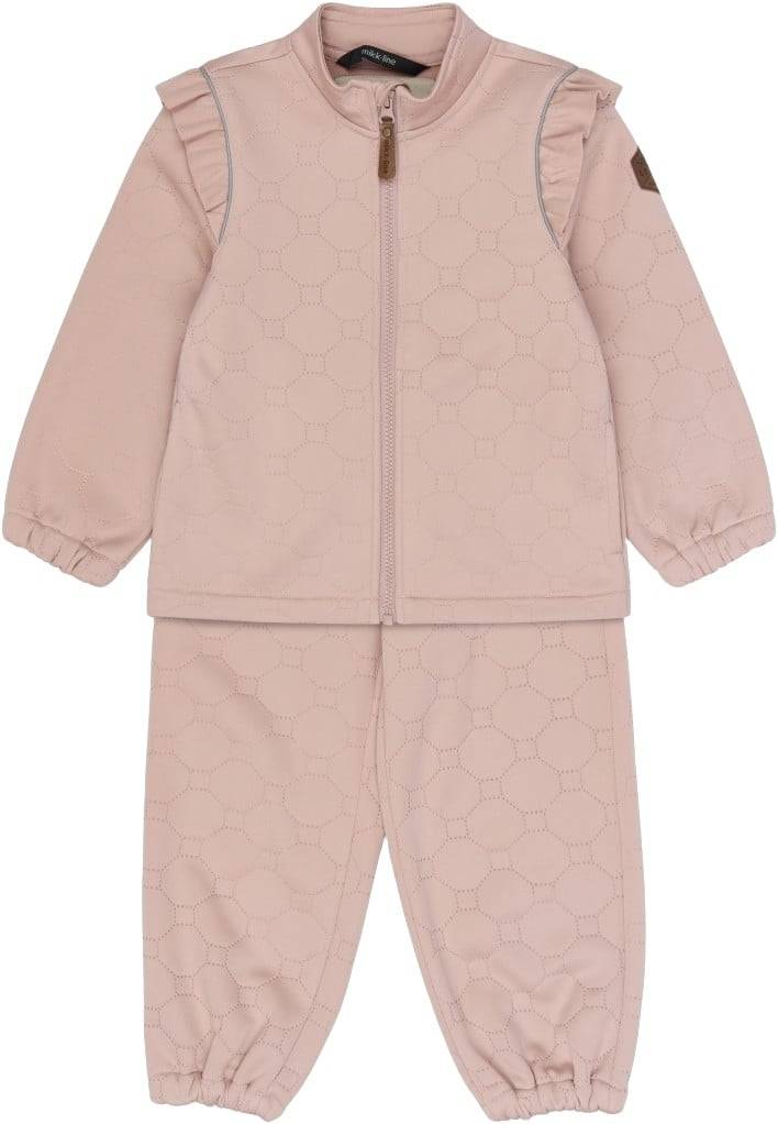 Mikk-Line Soft Thermal Set Warm Frill Stl. 128 fepojkar - Thermo Sets & Suits Från Magasin - Lyserød (128)