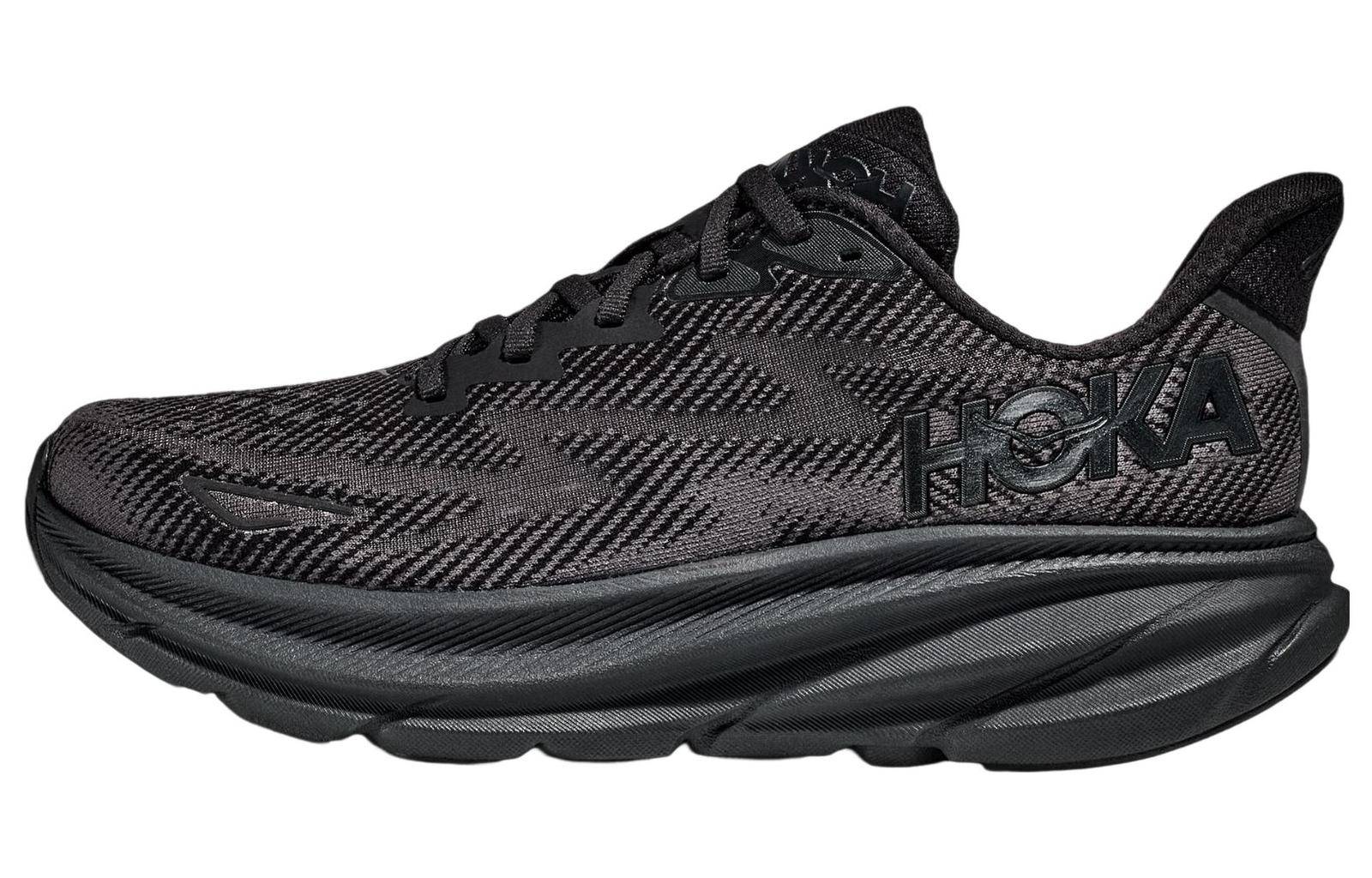 Hoka One One Clifton 9 Wide Låg Trippel Svart - 1132210-BBLC cm