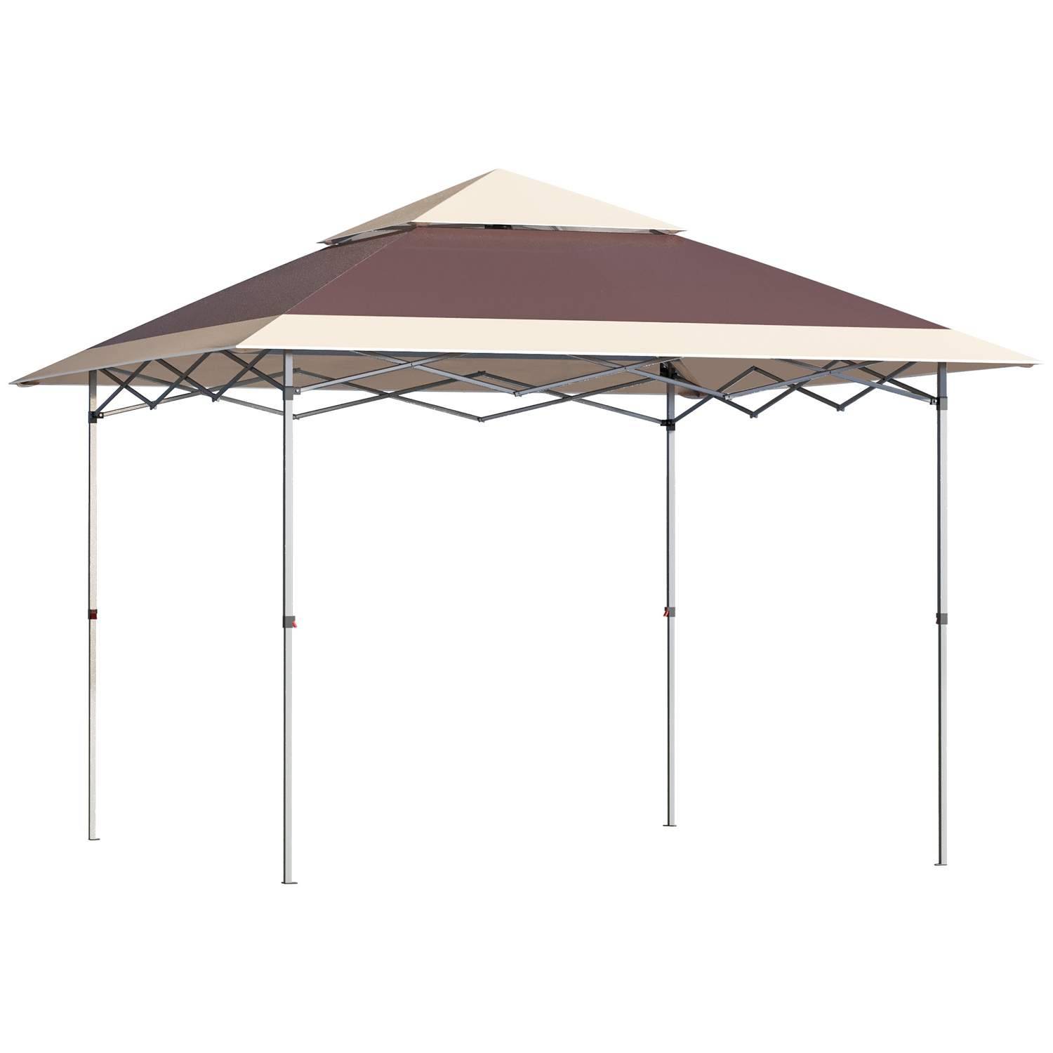 Pop Up Telt 3,6x3,6m Mørkebrun/Khaki Have
