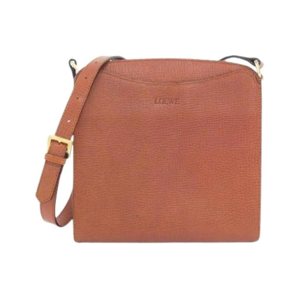 Loewe Pre-owned Pre-owned Skuldertaske - Vintage - Dame - Brun - ONE SIZE - Uld