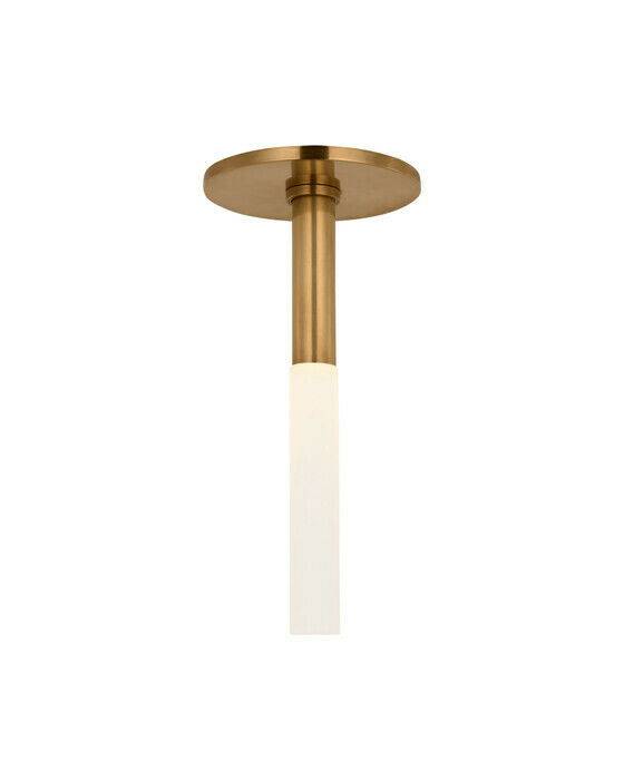 Rousseau Monopoint Flush Mount Antique-Burnished Brass