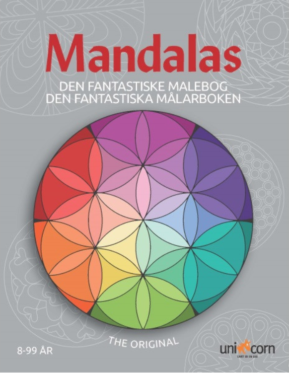 Mandalas den fantastiske malebog, fra 8-99 år.
