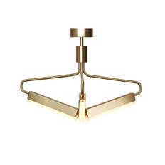 Rubn Angel 3 300 Wide Chandelier - 45cm - Brass