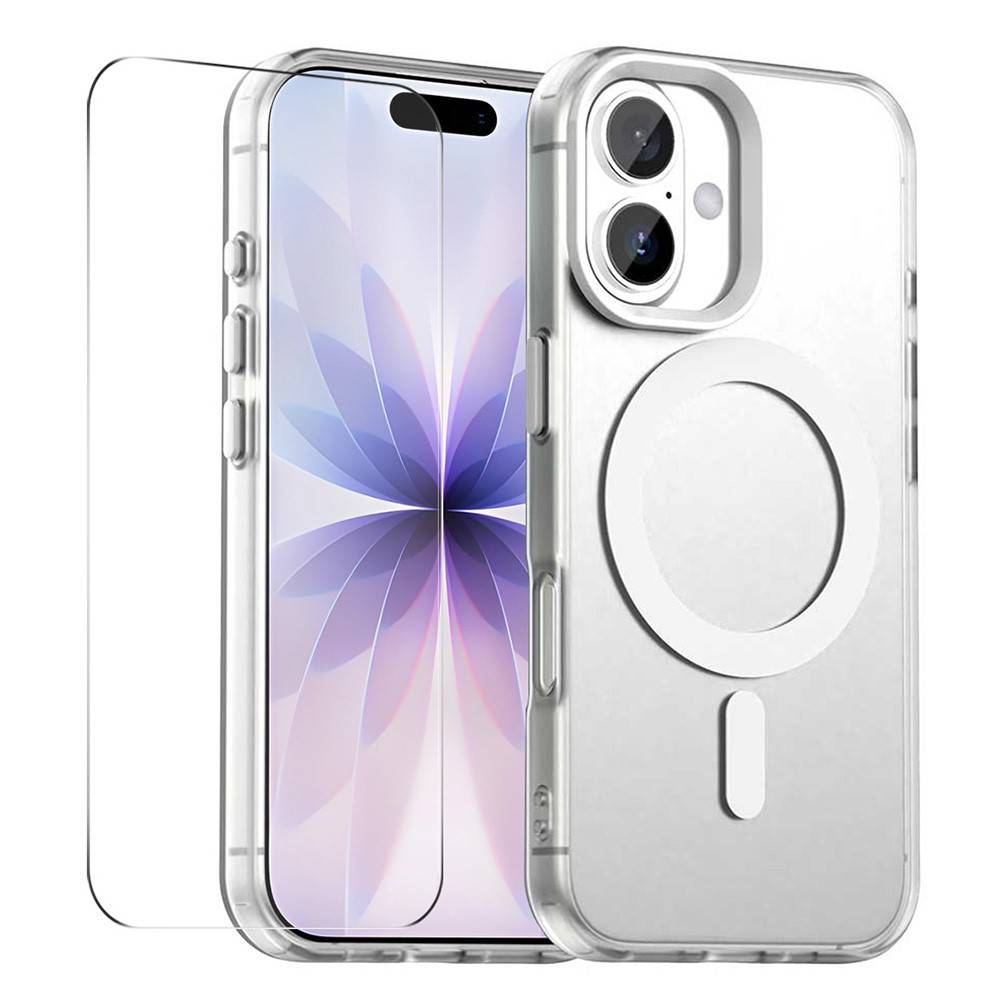 iPhone 17 - Magnetiskt Magsafe-kompatibelt skal - Inkl. Härdat glas skärmskydd - Svart