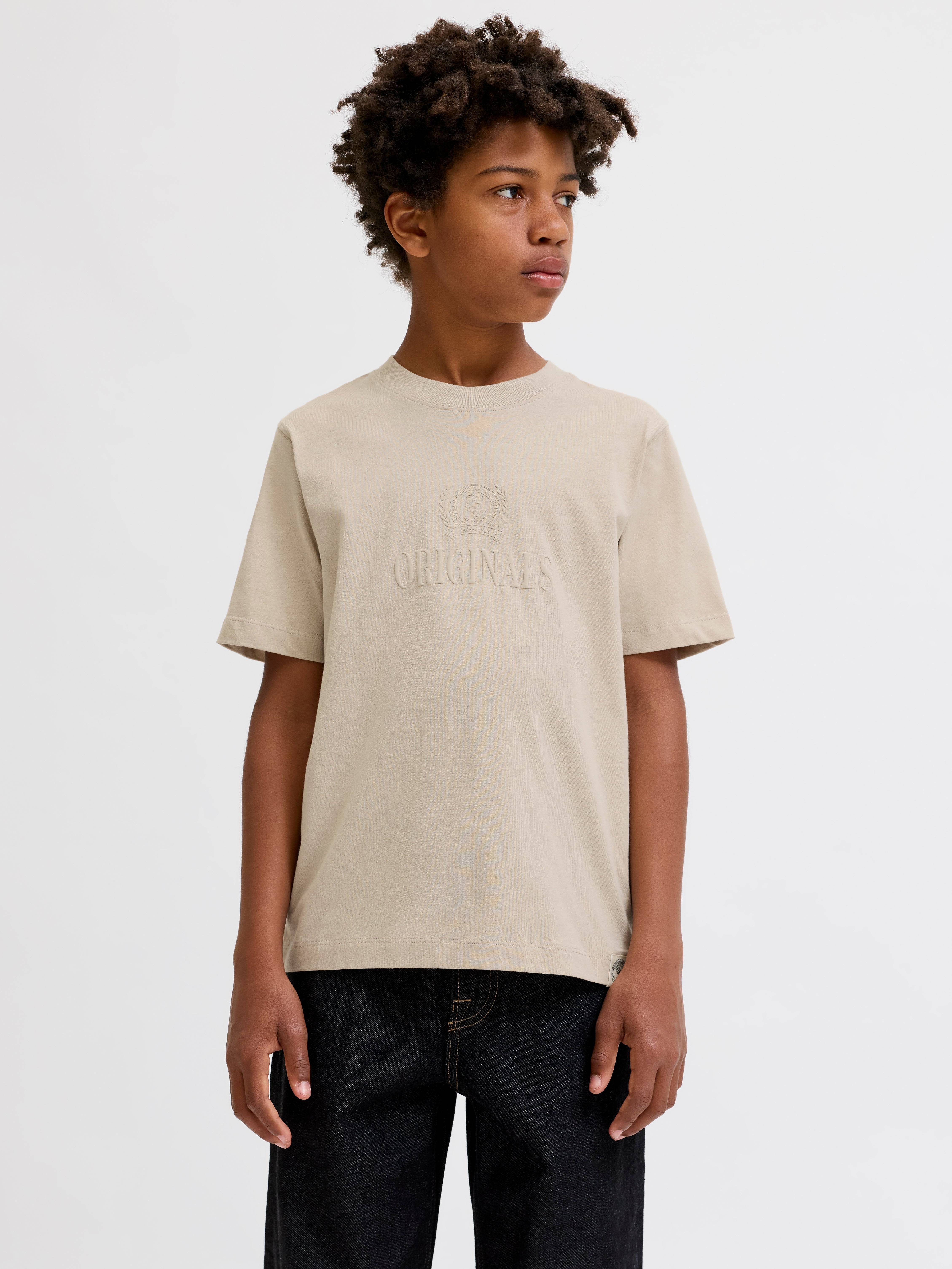 Text T-shirt Boys - Grå - 152