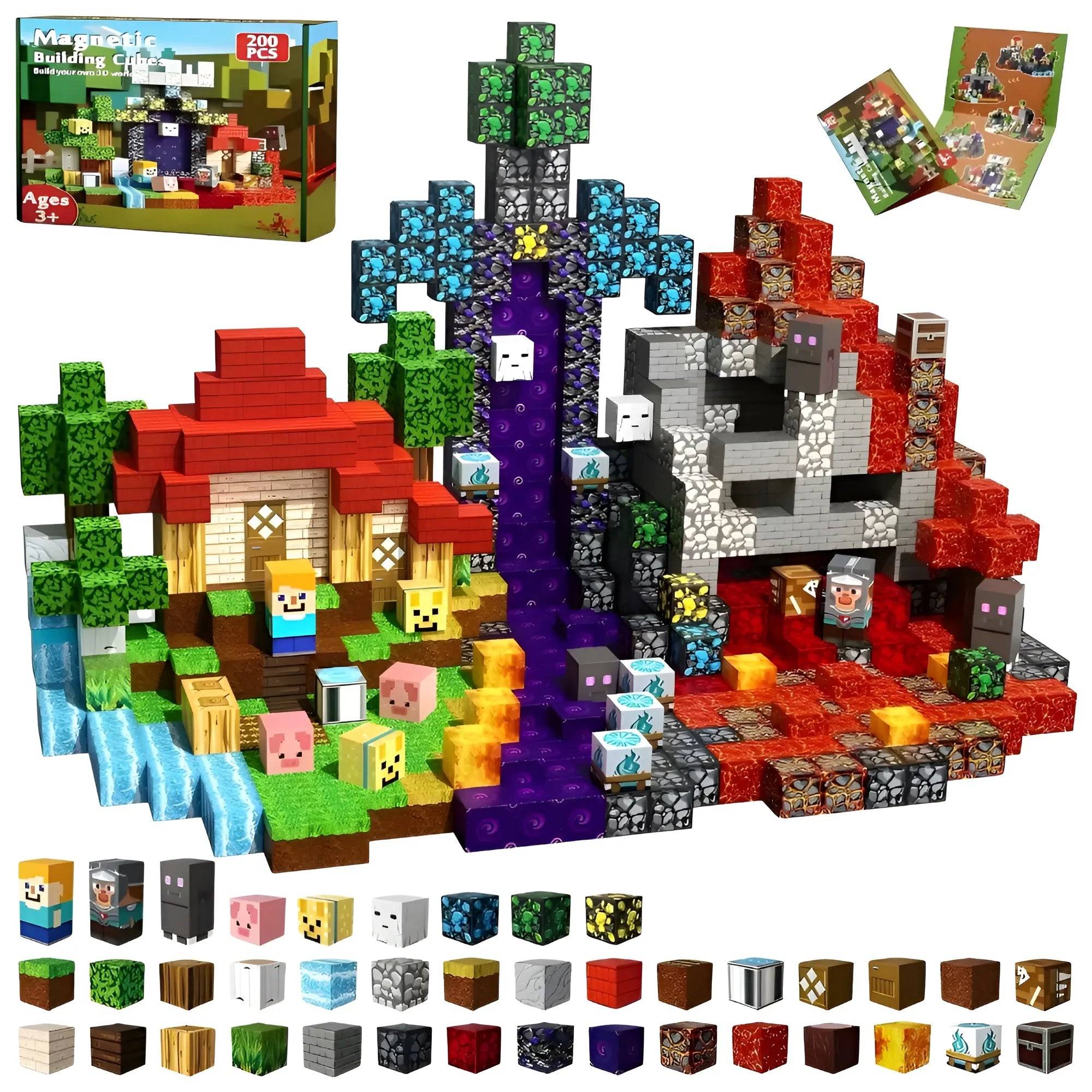 Magnetic Building Blocks 200 PCS | 2cm/0.8" | Ghost Adventure