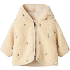 Lil' Atelier Nbfnalo Loose Sherpa Jacket LIL Stl. 74 fepojkar - Höstjackor Från Magasin - Bleached Sand (74)